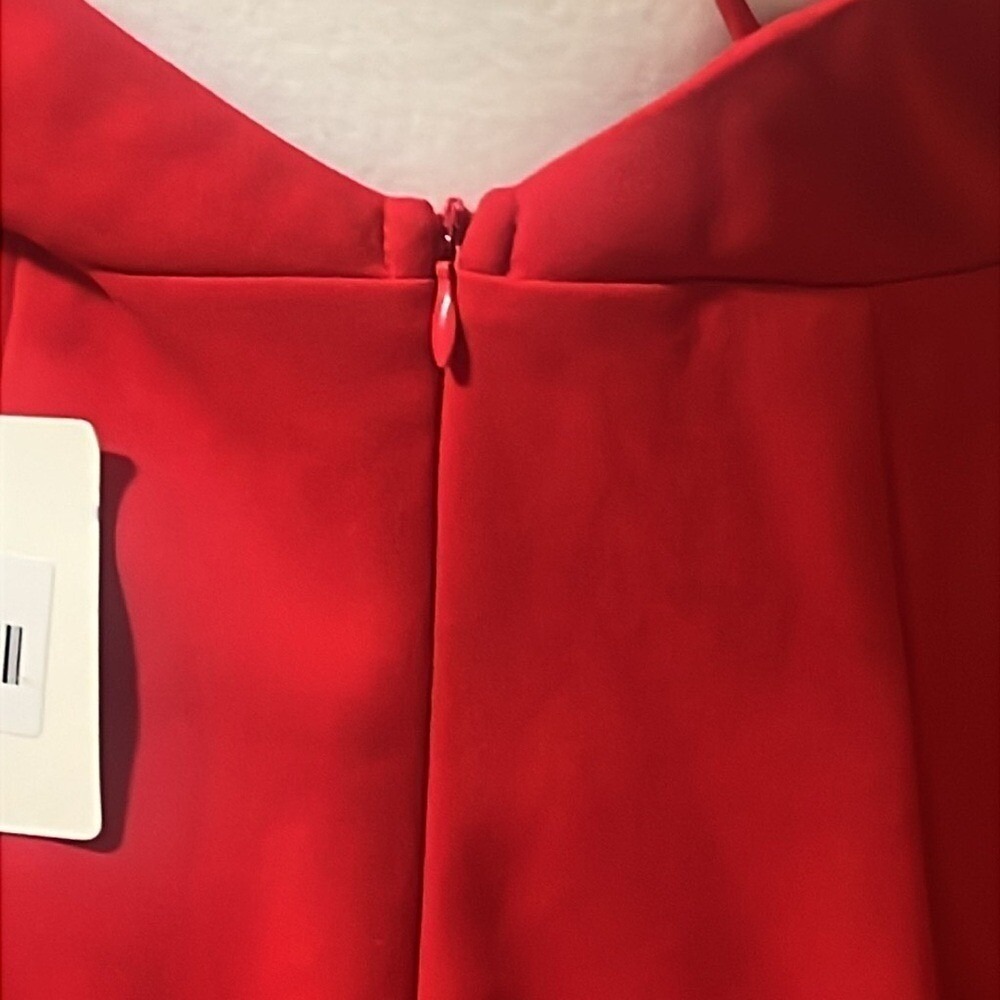 Hello Molly women's dress party midi formal asymetrical 1 shoulder slit L 12 NWT - Picture 7 of 13
